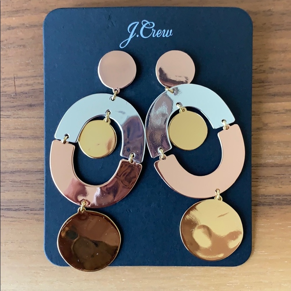 J. Crew Orbit Earrings Mixed Metal